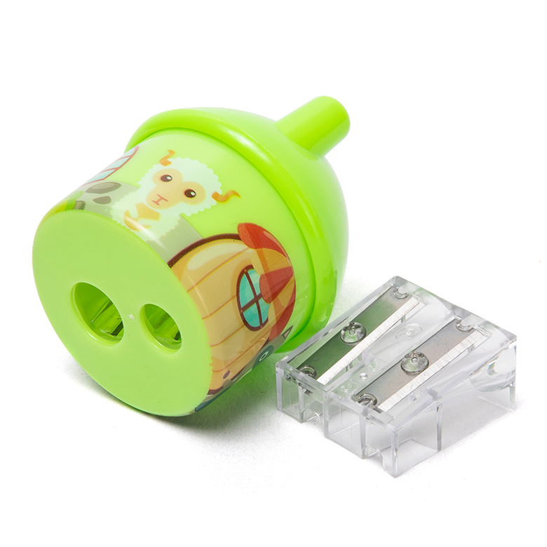 House Hut Double Hole Cartoon Pencil Sharpener Child Safe