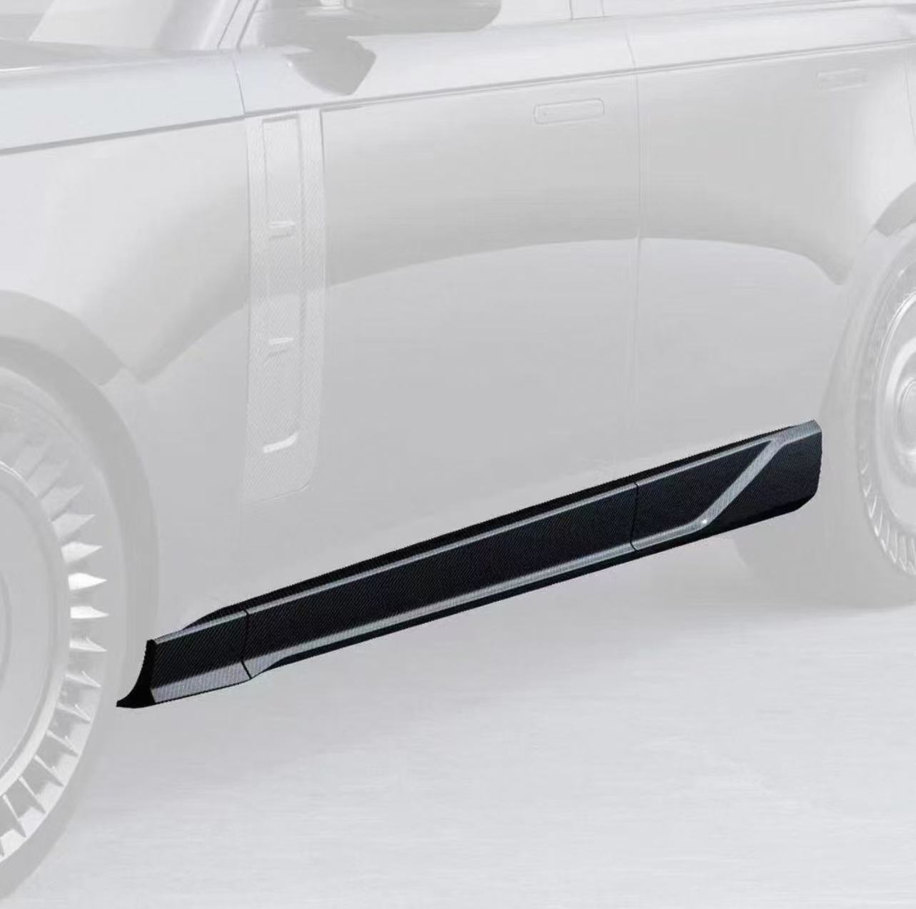 2022 Replace Land Rover Body Kit VS Style Universal Front Bumper Lip Spoiler Diffuser Side Skirt