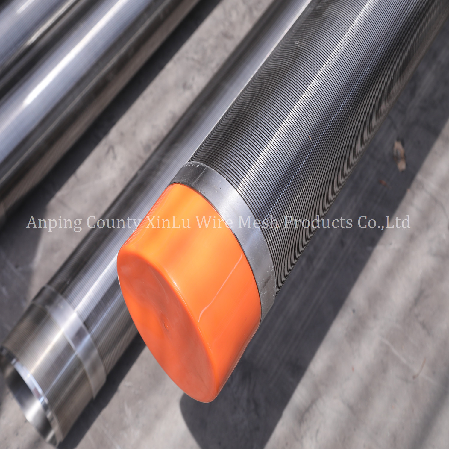 Polished Non Magnetic Stainless Steel Wedge Wire Continuous Slot Screen Tube Johnson V Wire Strainer Pipe