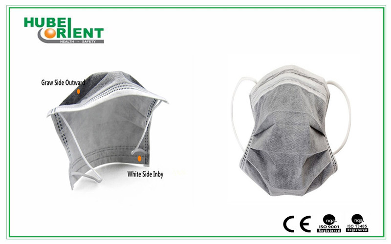 4ply Anti-Dust With Black Active Carbon Disposable Face Mask For Industrial Prevent Particle