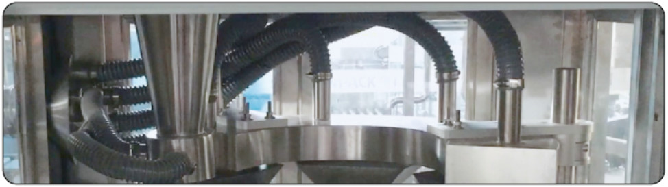 Rotary Follow Up Filling Structure Fully Automatic Rotary Bottled Powder Packaging Machine