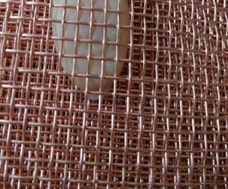 Architectural Brass Woven Mesh Fabric Copper Braided Mesh 40 Mesh