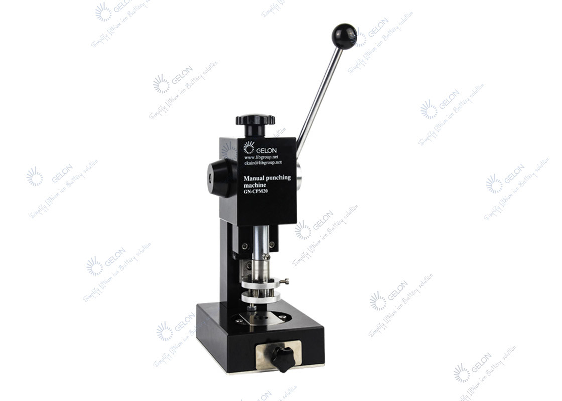 Manual Coin Cell Battery Punching Machine Disc Cutter For Electrode / Separator