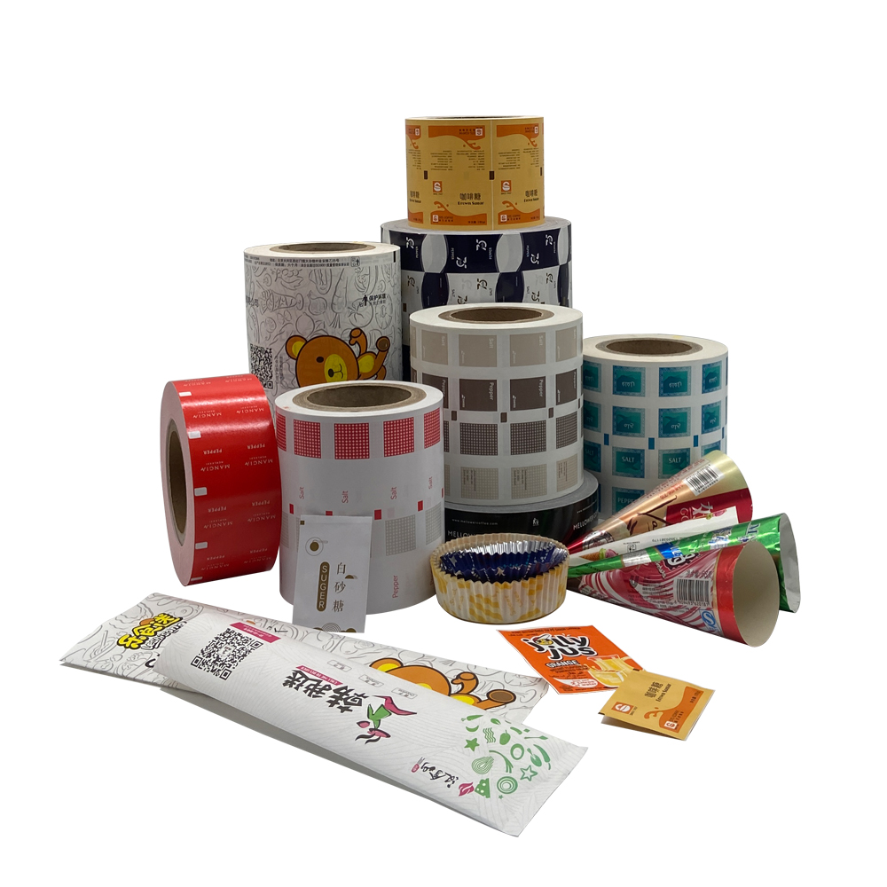 Custom Printing 58GSM Packaging Paper Roll For 5g Sugar Sticks Specialty Paper