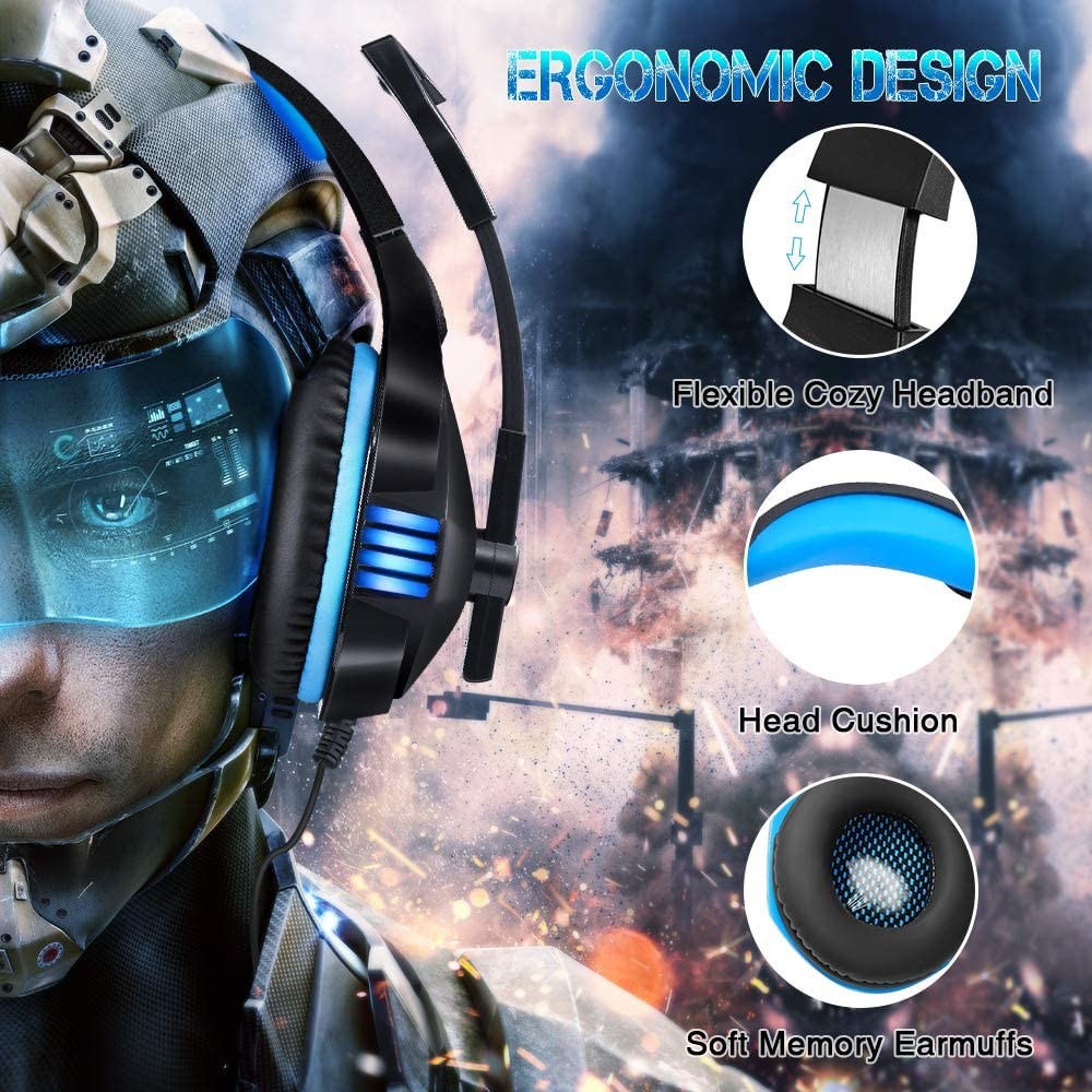 PS4 2.2m 2.2kohm Hunterspider V3 Gaming Headset