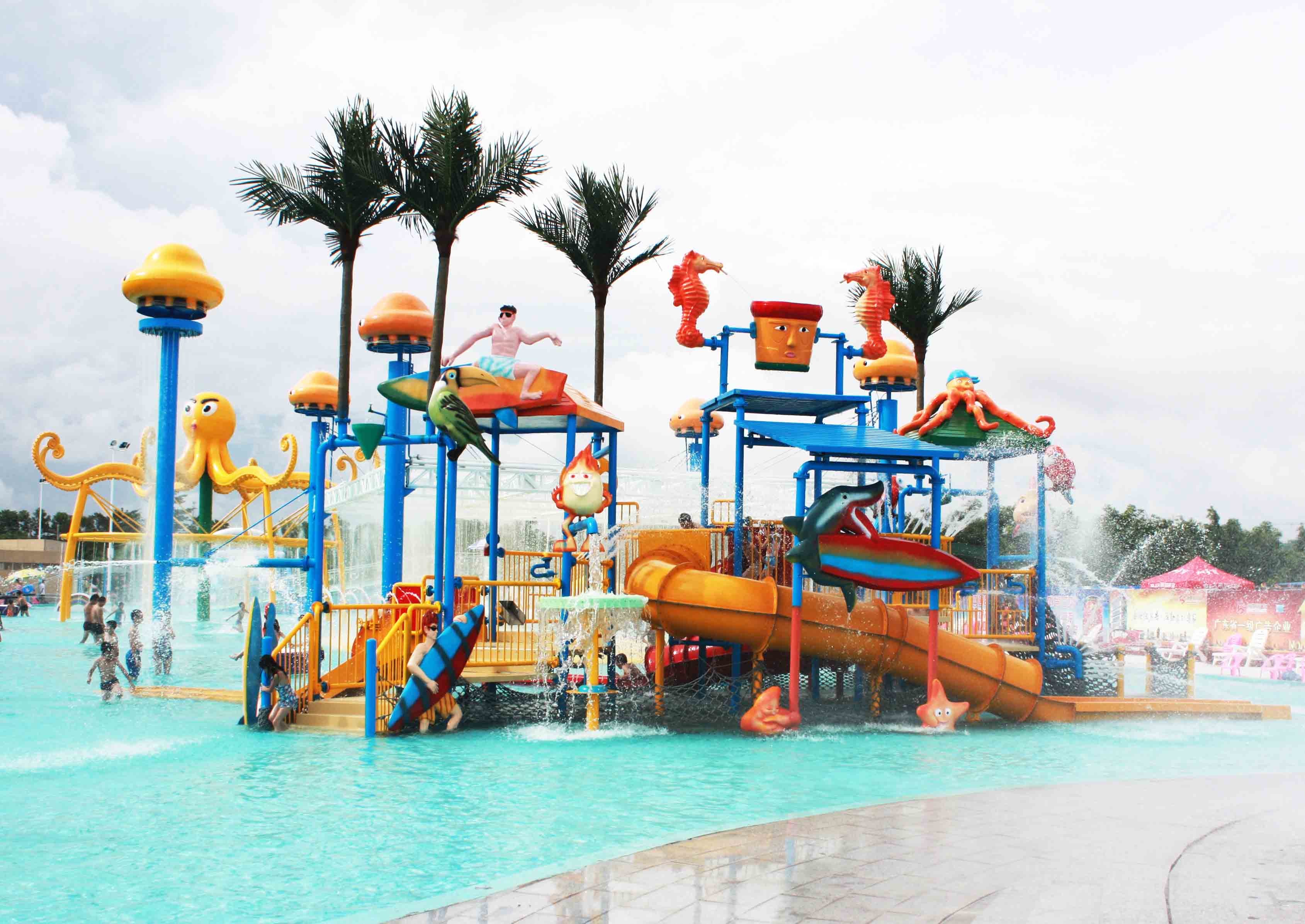 Entertainment Fiberglass Kids' Water Playground Commercial Water Park Equipment