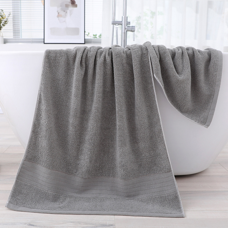 Luxury Hotel Towel Set Custom Embroidery Logo 100% Cotton White Bath Hand Face Towels
