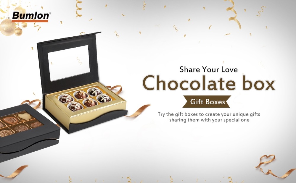 6 Lattices Custom Printed Small Cardboard Presentation Gift Boxes For Chocolates