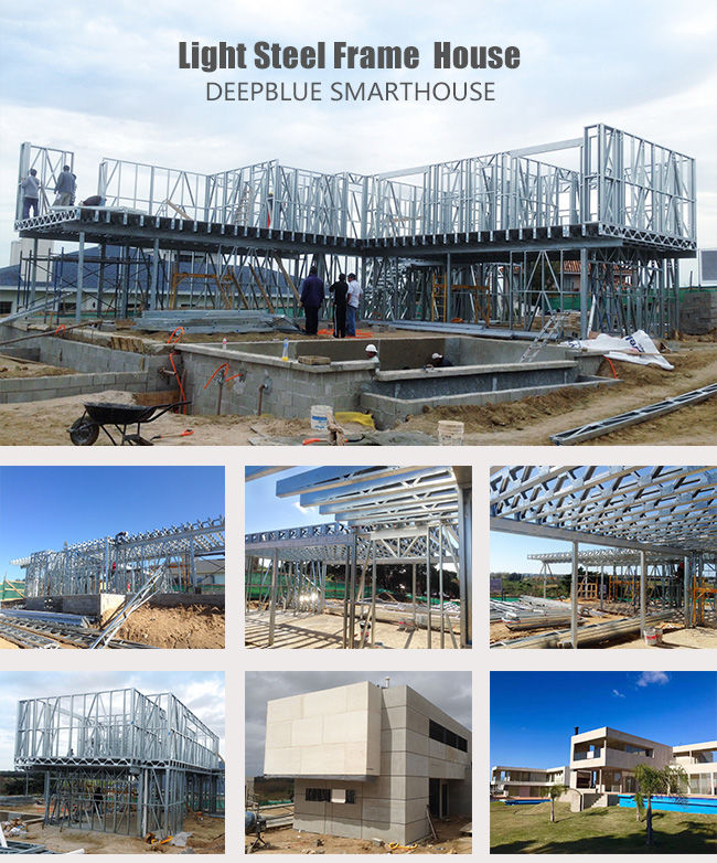 2 Storey Modern Steel Structure Prefab Villa Home Kits