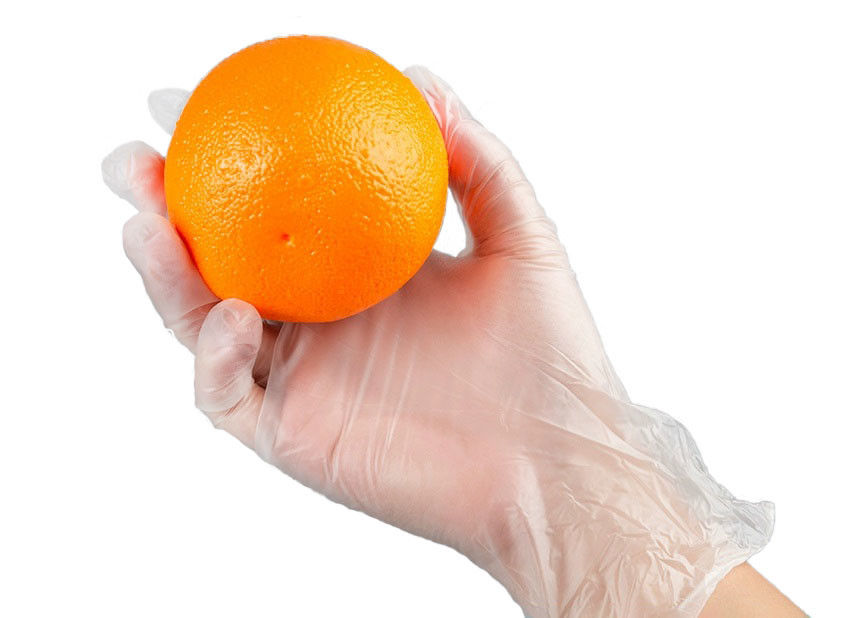 Vinyl Disposable Hand PVC Gloves Palm Width 85mm