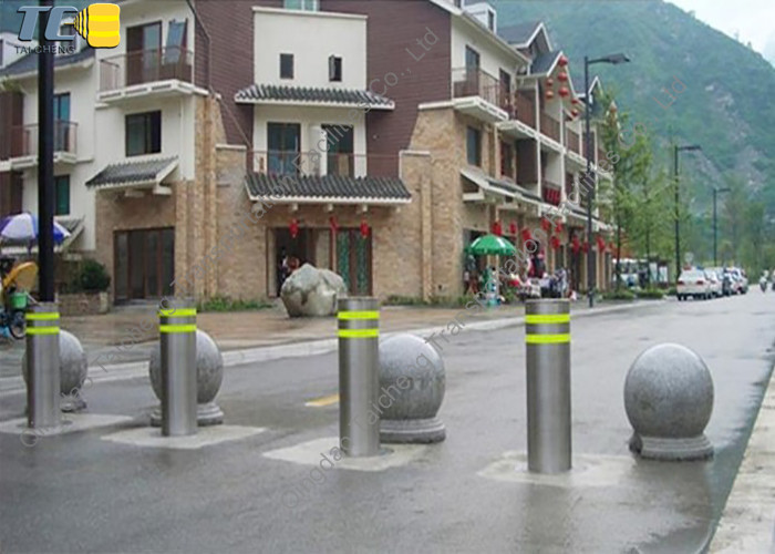 Steel Automatic Hydraulic Bollard 360mm Diameter 3S Fall Time IP68 Protection