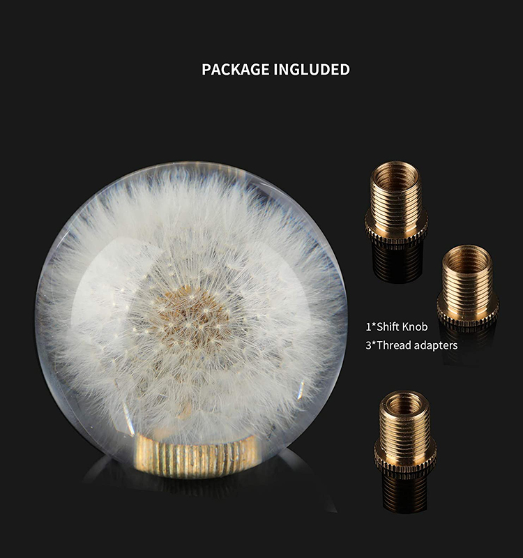 Universal Racing Dandelion Gear Shift Knob For Manual Vehicles