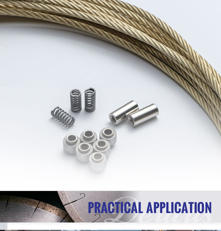 7.3 8.3mm Diamond Wire Saw for Granite Marble Block Squaring and Profiling Guaranteed