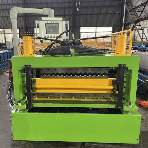 0.12mm - 0.4mm PPGI Double Layer Roll Forming Machine With Trapezoidal