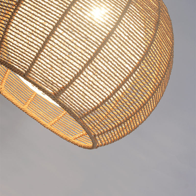 Rattan weaving bamboo Pendant Lamp For Indoor Home Lighting Fixtures (WH-WP-19)