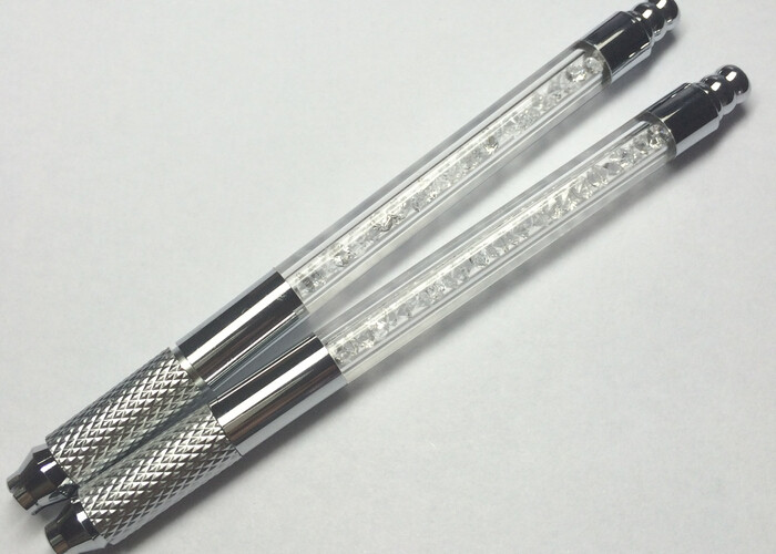 White 110MM Manul Tattoo Pen , Newest Permanent Makeup Handmade Eyebrow Pen