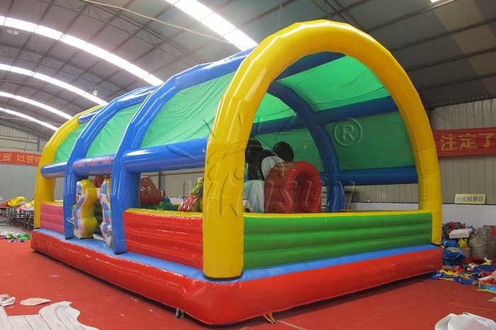 Large City Bounce Jumpers With Tent Fire Retardant Environmental Friendly