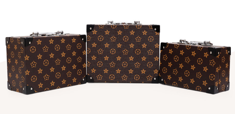 Women'S 24*13.5*19.5CM PU Lather makeup toiletry bag