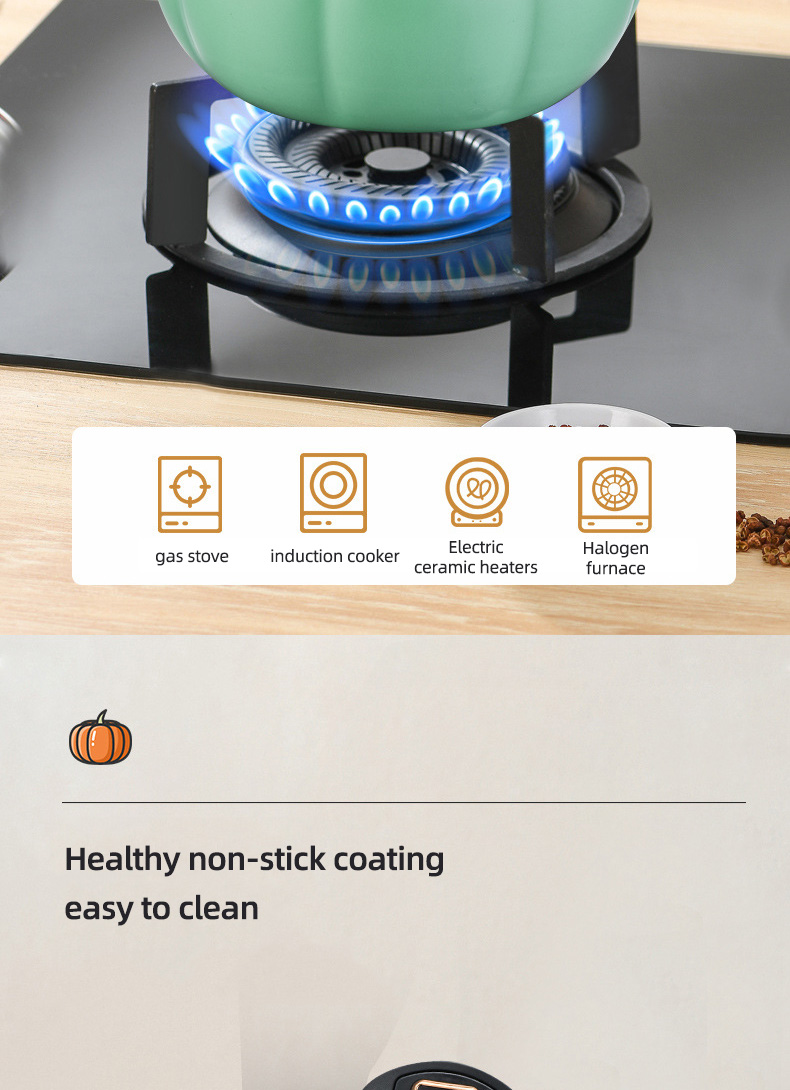 8l Large Capacity Iron Micro Pressure Cooking Pot Maifan Stone Non Stick Coating