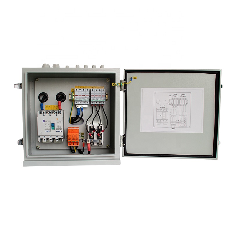 Wall Mounting Solar Combiner Box 4 In 1 Out 1500V For Solar Energy System