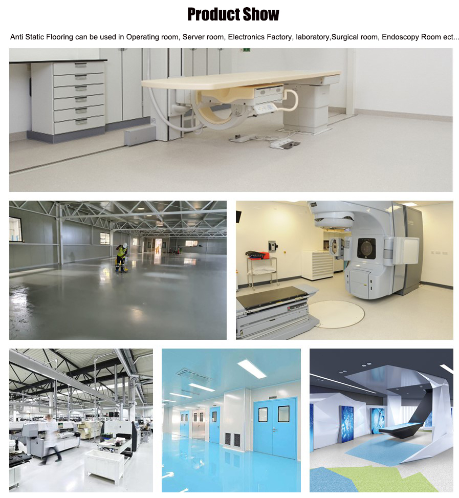 Laboratory Anti Static Flooring 1.5mm-3.0mm Veterinary Hospital Flooring