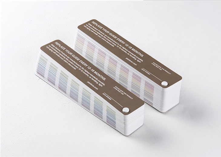 TPX / TPG Pantone Color Swatches Each Color Displayed With Coordinating Numbers