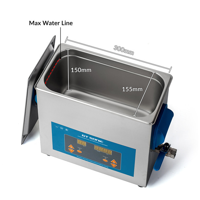 150W 6L 40kHZ Ultrasonic Cleaner , High Frequency Ultrasonic Cleaner