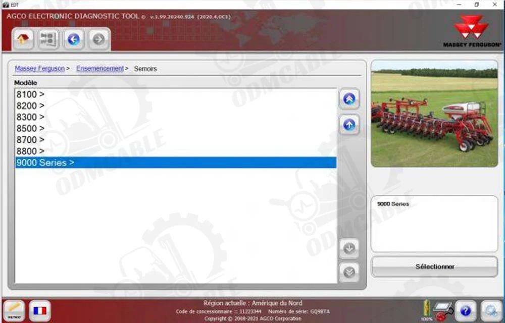 For AGCO OEM Massey Interface Electronic Diagnostic Tool use for AGCO CANUSB EDT Heavy Duty Agricultural Diagnosis Scan