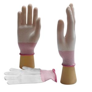 Buy cheap Knitted Work Safety Gloves Dust Free 100% Polyester For Cleanroom product