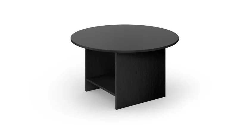 Durable Black Plywood Side Tables For High End Hotel Lounge