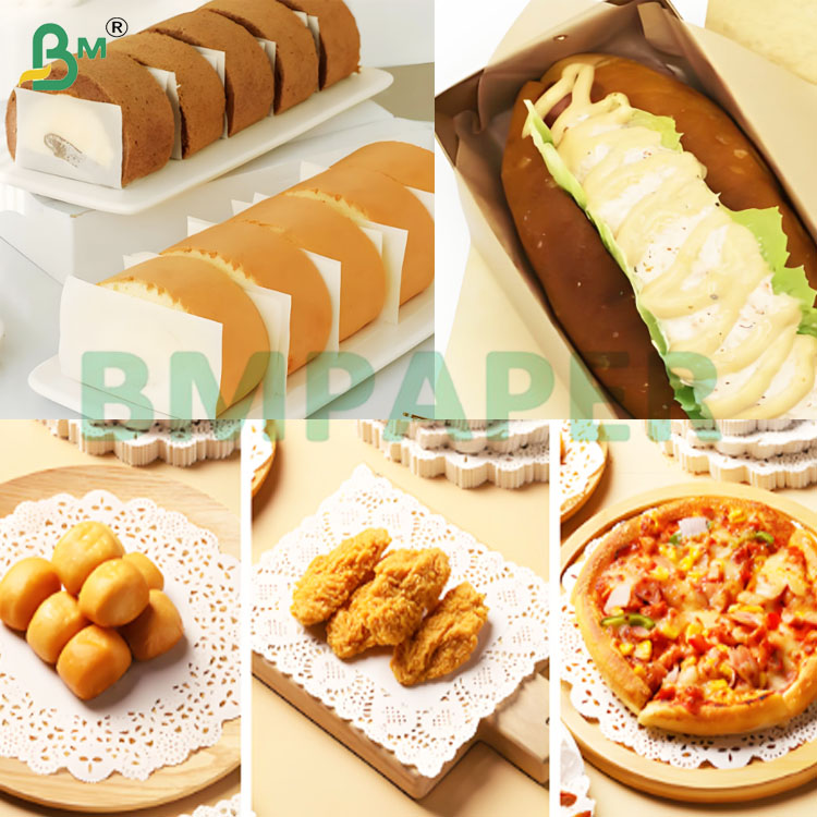 38gsm Food Grade Bleached White Kit 7 Greaseproof Paper Sheets