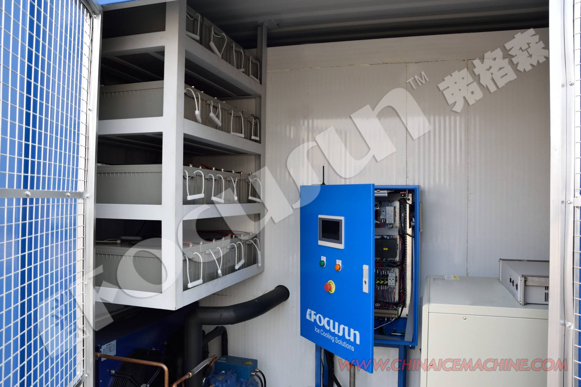 Solar Power Container Cold Room Storage for Fresh Food Goods 20ft Refrigerant R-22 R-404A