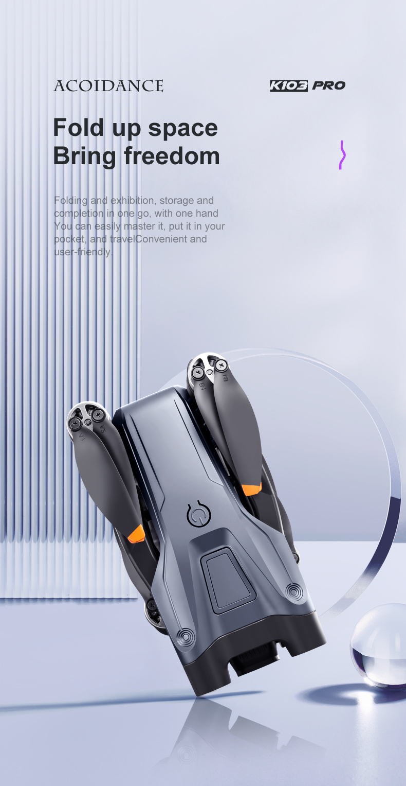 Mini Toy Drones Rc Quadcopter Gyro drone Charging Time 60 Minutes K103 Pro Brushless Gps Aerial with Obstacle Avoidance