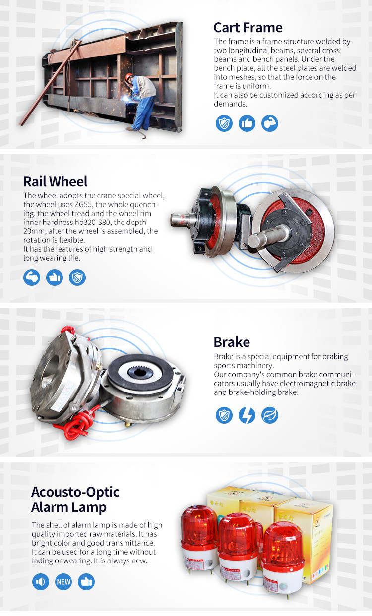 Heavy Load Sinter Plant Die Block Transfer Rail Steel Billet Motorized Wagon Transport Platform