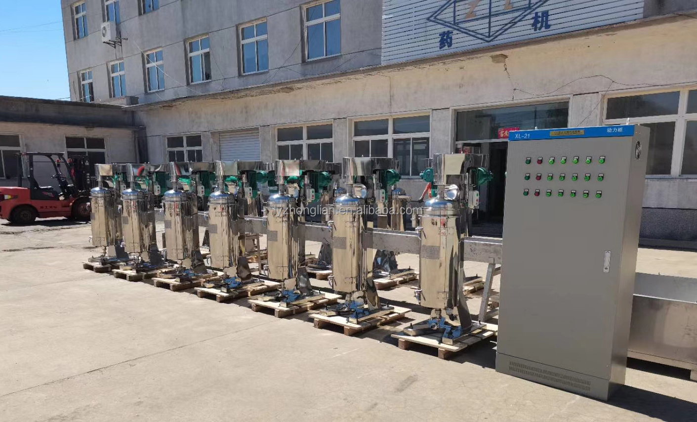 500*400*1200mm Size Tubular Bowl Centrifuge for Chemical Machinery Equipment 500L/h