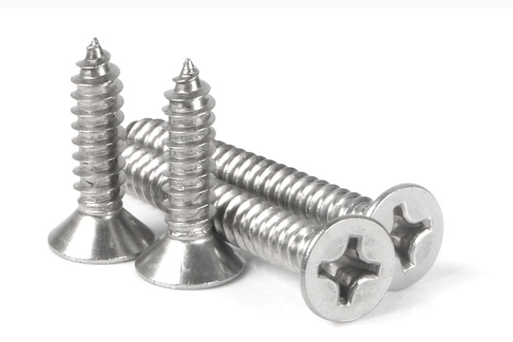 SUS304 SUS316 Cross Recessed Countersunk Head Screw GB846 Countersunk Head Tapping Screws