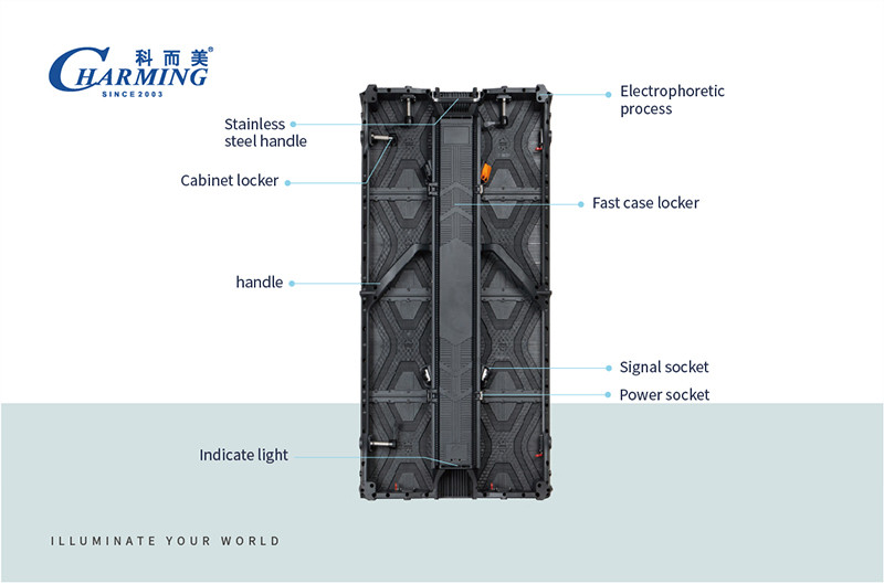 Thickness 98mm 4K Stage Screen Rental , Ultrathin Large LED Screens For Concerts