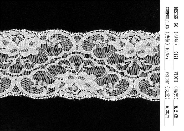 Eco Friendly Lingerie Lace Fabric High Tensile For Decoration