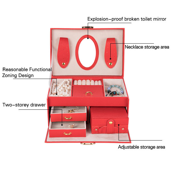 Sample free velvet jewelry box jewelry box leather jewelry package