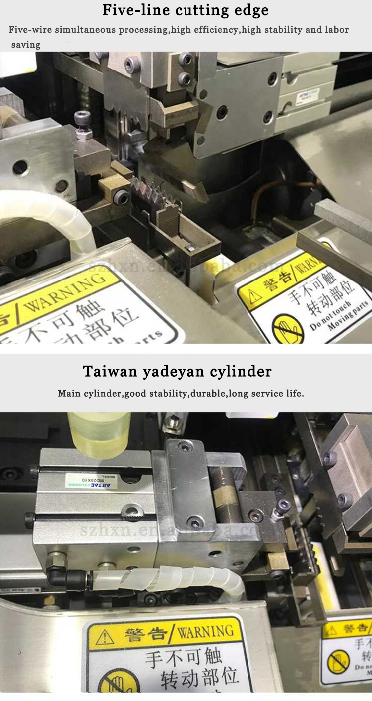 Automatic Cable Wire Cutting Stripping Twisting Tinning Terminal Crimping Machine YH-10 NT