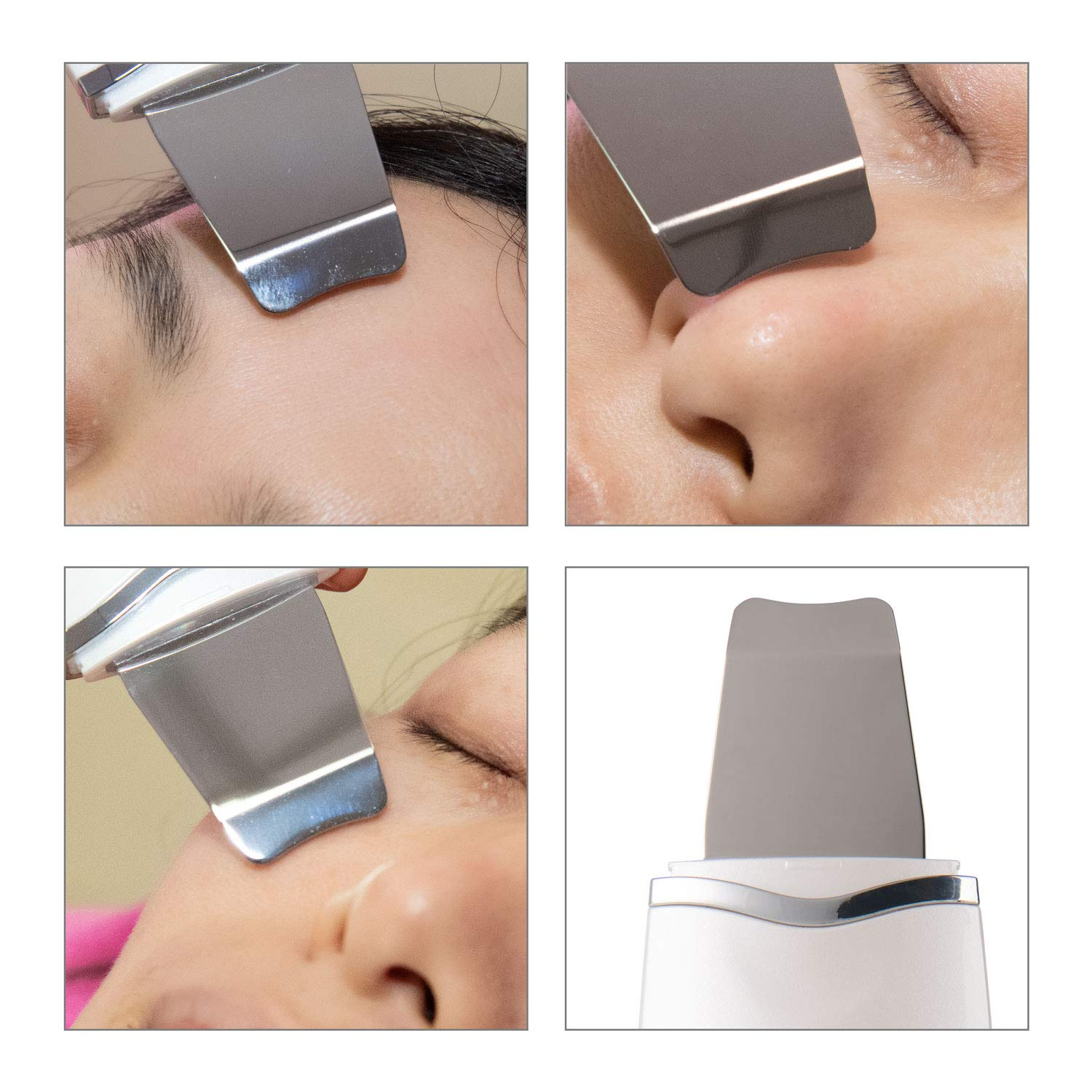 USB Charging Ultrasonic Spatula Professional Skin Scrubber Machine 1 Year Warranty