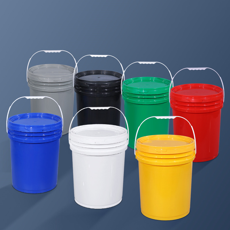 Food Grade Safe 5 Litre Silk Screen Printing Plastic Bucket for Paint Popcorn Container