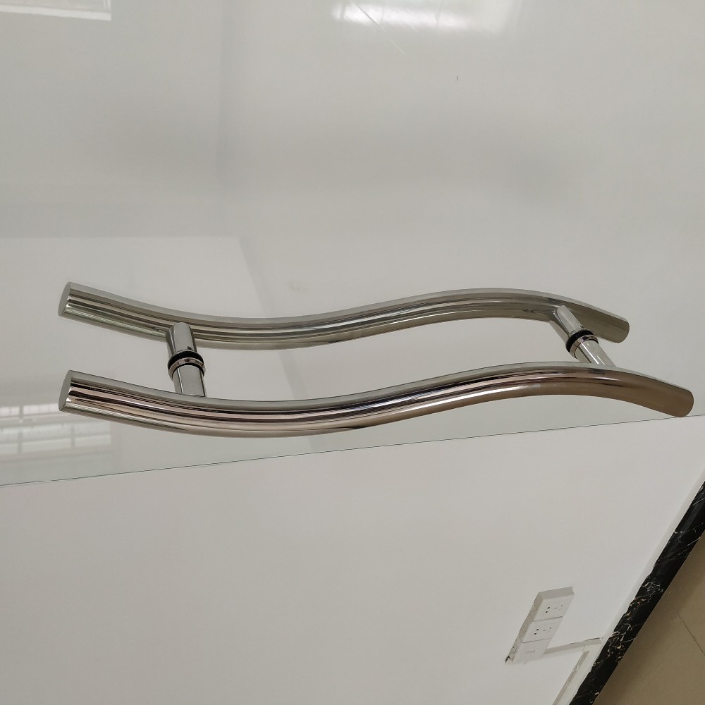 SUS304 Stainless Steel H Type Glass Door Handle Sample 1-3 Working Days Finish SSS/PSS