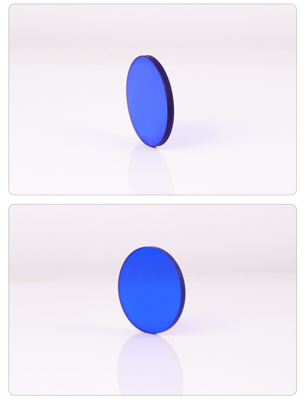 Factory Custom Blue Optical Filter Glass QB29 BG25 B-380 For Fire Watch Glass Cyanine optical glass