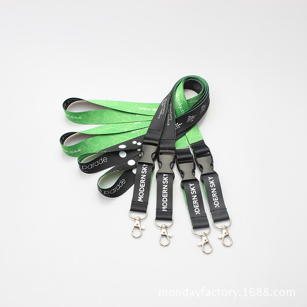 1" Wide Double-Layered Woven-In Lanyard, Cheap custom lanyards for giveaways and trade shows.