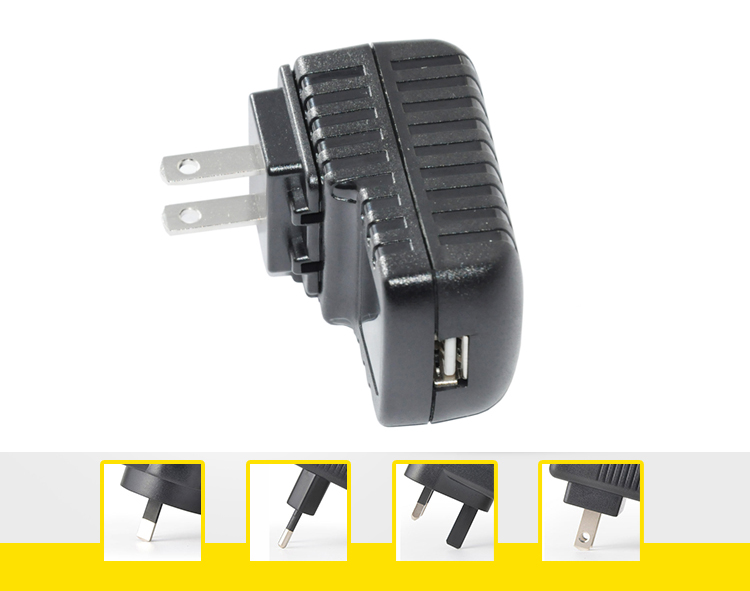 Ac Dc Switching Power Adapter , Usb Ac Power Wall Adapter 1.5m Dc Cable Length