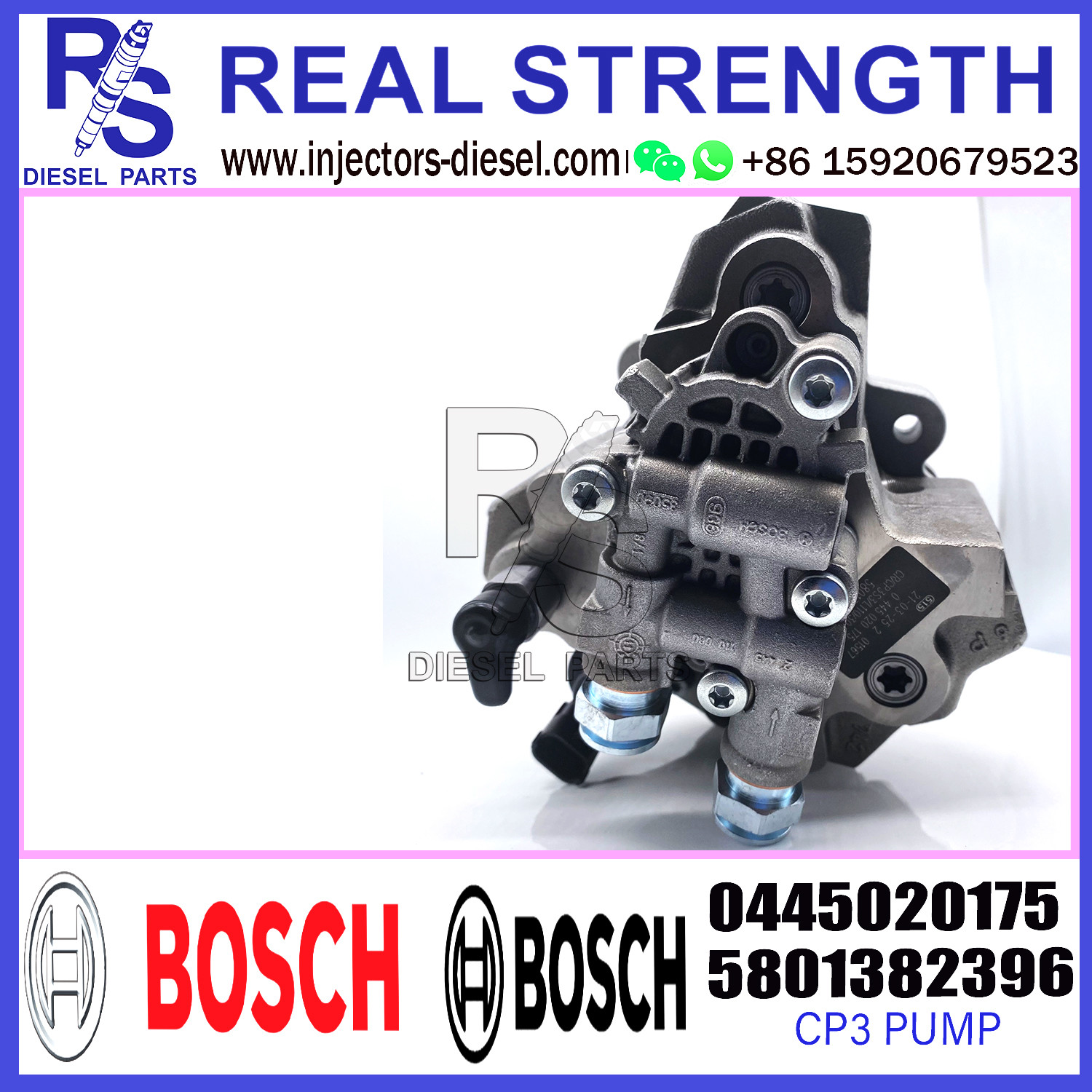 0445020175 Bosch Injection Pump (CR/CP3S3/L110/30-789S) (CP) 5801382396 for , Heuliez, Irisbus, Iveco,