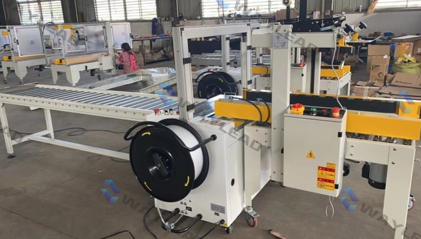 400W Precision Carton Folding Sealing Strapping Machine Electric Driven Type