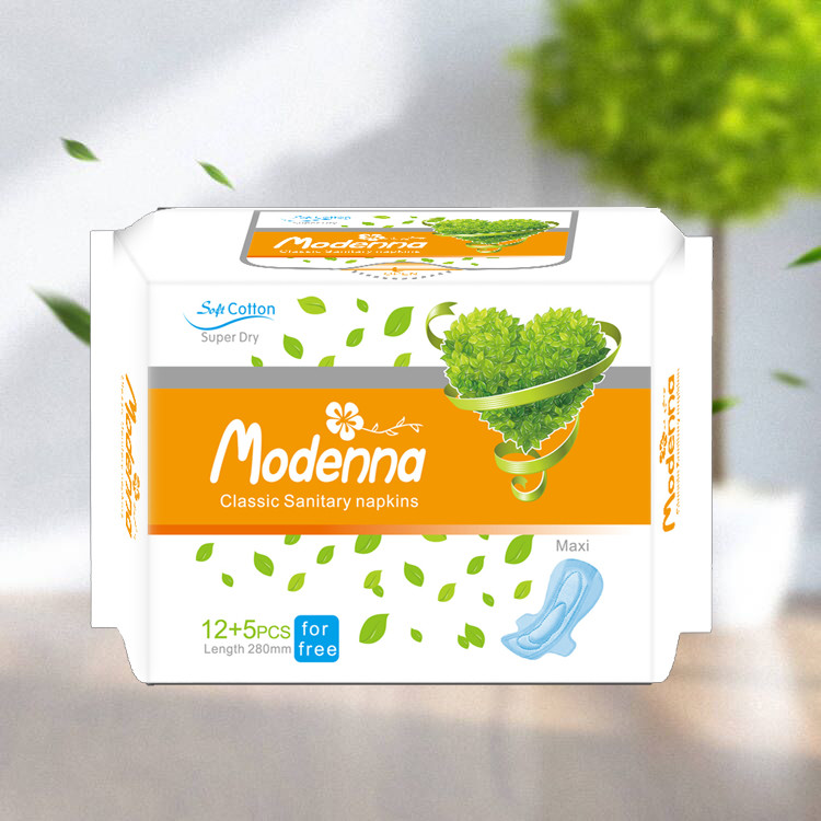 Hot Sale Factory Price Sanitary Napkin Super Soft Pure Cotton Sanitary Pads Export to Russia