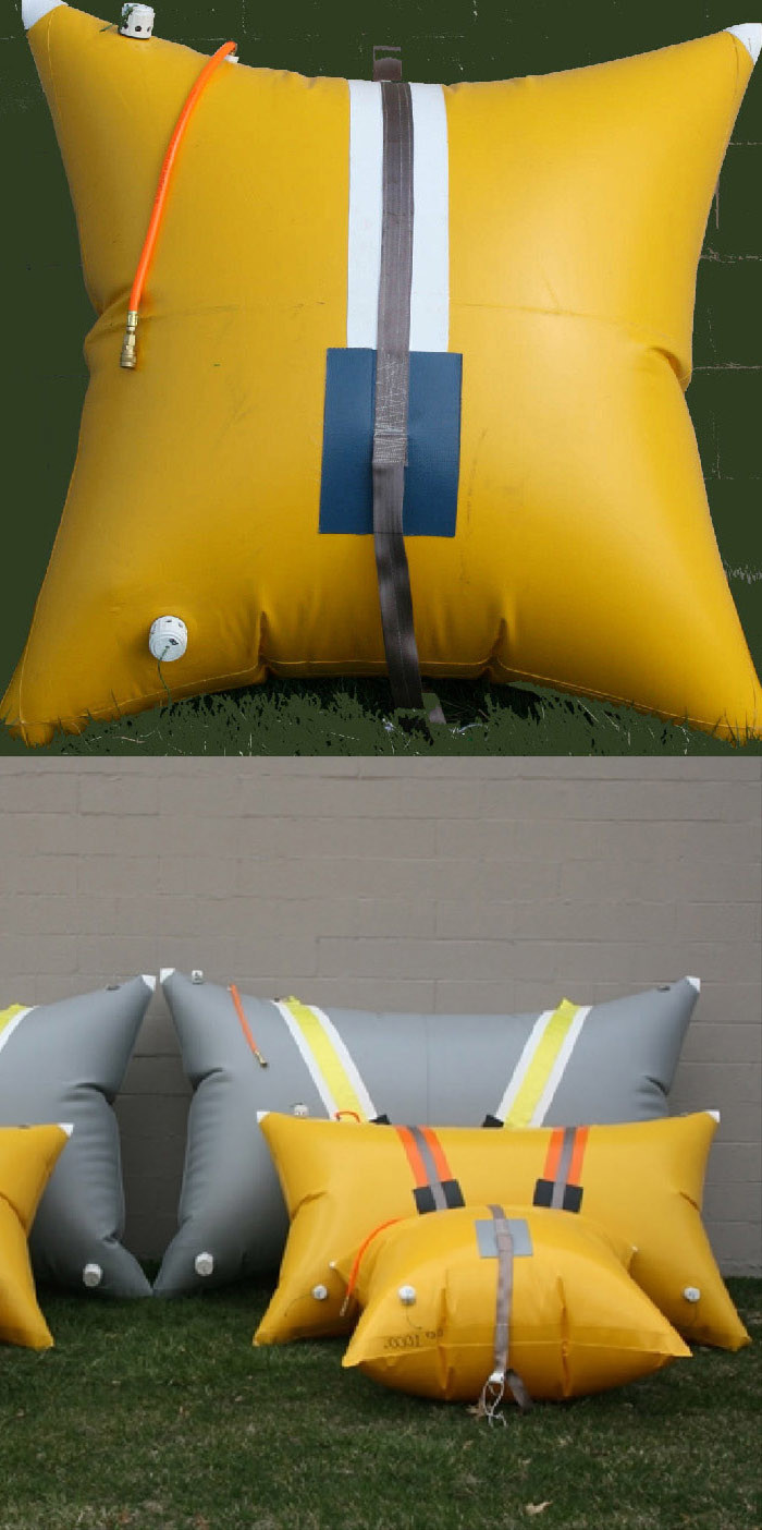 Pillow Type Buoyancy Bags With Inflatable Lifting Cushions For Underwater Research